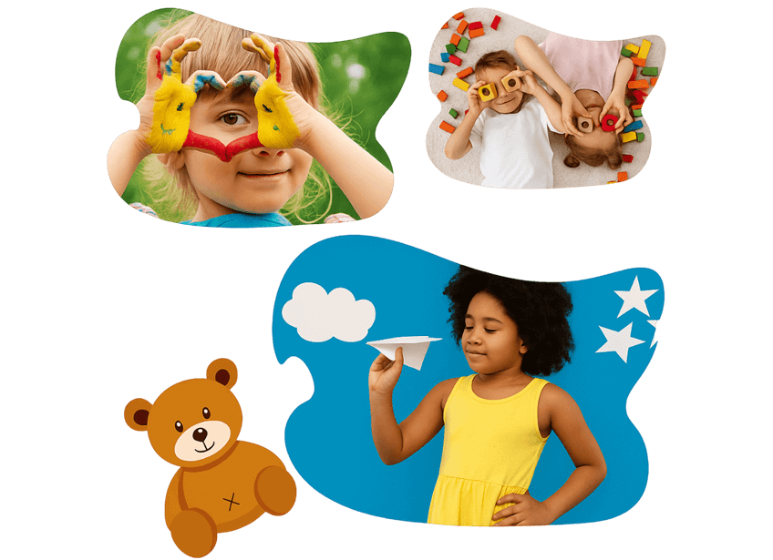 Children enjoying creative play, sensory therapy, and developmental activities at Jaipur Child Development Center